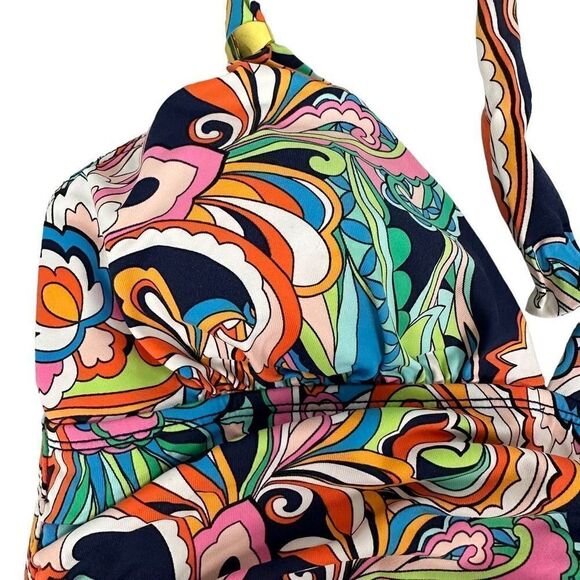 Tommy Bahama Mare Paisley Halter One-Piece Swimsuit size 10 - Picture 6 of 10
